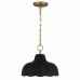 Leanne 1-Light Matte Black Pendant Light