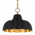 Leanne 1-Light Matte Black Pendant Light