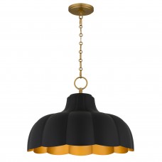 Leanne 4-Light Matte Black Pendant Light