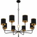 Lockery 8-Light Matte Black Chandelier