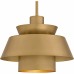 Lumi 1-Light Brushed Weathered Brass Pendant