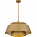 Lumi 3-Light Brushed Weathered Brass Pendant