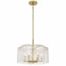 Maisie 6-Light Brushed Gold Pendant Light