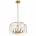 Maisie 6-Light Brushed Gold Pendant Light