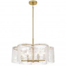 Maisie 6-Light Brushed Gold Pendant Light