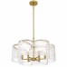 Maisie 6-Light Brushed Gold Pendant Light