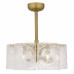 Maisie 6-Light Brushed Gold Ceiling Fan Light