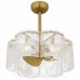 Maisie 6-Light Brushed Gold Ceiling Fan Light