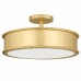 Mara 3-Light Gold Leaf Semi-Flush Mount
