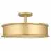 Mara 3-Light Gold Leaf Semi-Flush Mount