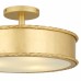 Mara 3-Light Gold Leaf Semi-Flush Mount