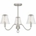 McKinney 3-Light Brushed Nickel Semi-Flush Mount