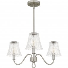 McKinney 3-Light Brushed Nickel Chandelier