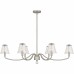McKinney 6-Light Brushed Nickel Linear Chandelier