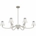 McKinney 6-Light Brushed Nickel Linear Chandelier