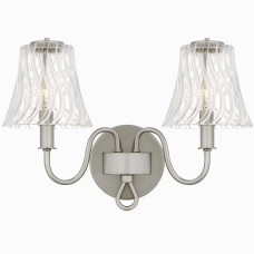 McKinney 2-Light Brushed Nickel Bath Light
