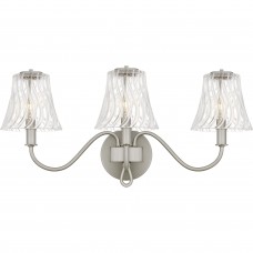 McKinney 3-Light Brushed Nickel Bath Light
