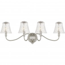 McKinney 4-Light Brushed Nickel Bath Light