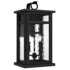 Moira 2-Light Earth Black Outdoor Wall Lantern