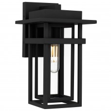 Morgan 1-Light Earth Black Outdoor Wall Lantern