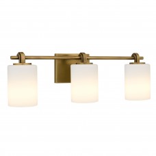 Morris 3-Light Weathered Brass Vanity Light