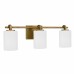 Morris 3-Light Weathered Brass Vanity Light