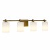 Morris 4-Light Weathered Brass Vanity Light