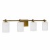 Morris 4-Light Weathered Brass Vanity Light