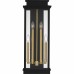 Noelle 2-Light Matte Black Outdoor Wall Lantern