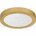 Outskirts Integrated LED Brushed Gold Flush Mount with CCT Switch