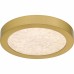 Outskirts Integrated LED Brushed Gold Flush Mount with CCT Switch