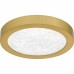 Outskirts Integrated LED Brushed Gold Flush Mount with CCT Switch