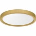 Outskirts Integrated LED Brushed Gold Flush Mount with CCT Switch