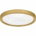 Outskirts Integrated LED Brushed Gold Flush Mount with CCT Switch