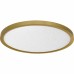Outskirts Integrated LED Brushed Gold Flush Mount with CCT Switch
