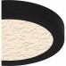 Outskirts Integrated LED Earth Black Flush Mount with CCT Switch