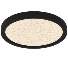 Outskirts Earth Black Flush Mount