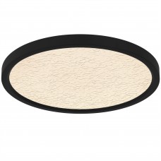 Outskirts Earth Black Flush Mount