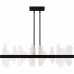Aurelia Matte Black Linear Chandelier