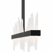 Aurelia Matte Black Linear Chandelier