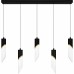 Alys 2-Light Matte Black Linear Chandelier