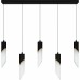 Alys 2-Light Matte Black Linear Chandelier