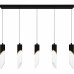 Alys 2-Light Matte Black Linear Chandelier