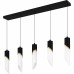 Alys 2-Light Matte Black Linear Chandelier