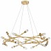 Cora Integrated LED Gold Leaf Pendant Light