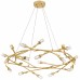 Cora Integrated LED Gold Leaf Pendant Light