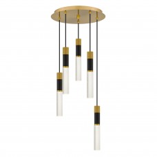 Davies Integrated LED Brushed Gold Pendant Light