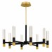 Davies Integrated LED Brushed Gold Chandelier