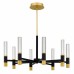 Davies Integrated LED Brushed Gold Chandelier