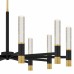 Davies Integrated LED Brushed Gold Chandelier